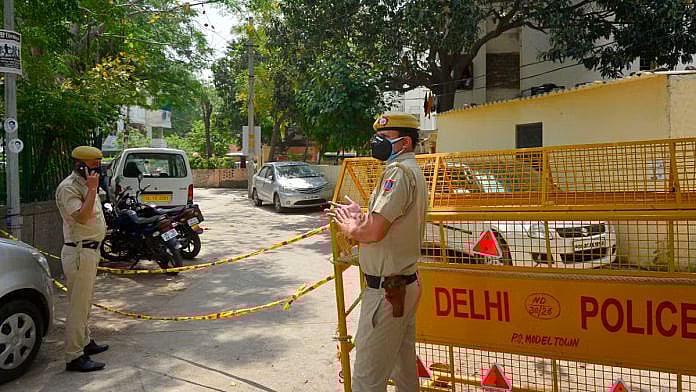 PTI : Delhi Police personnel on duty.(Representational image) |
